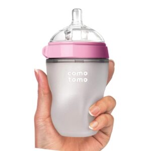 Comotomo - Natural Flow Bottle (Single) - PINK